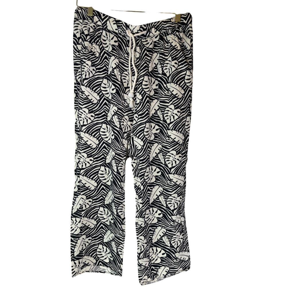 Body glove Monstera print casual pants